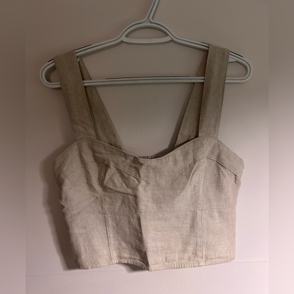 Abercrombie linen cropped tank - Picture 1 of 3